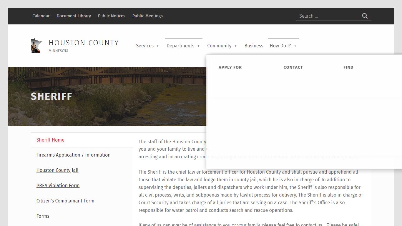 Sheriff – Houston County